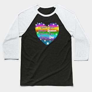 The Colorful Heart with wisdom words Baseball T-Shirt